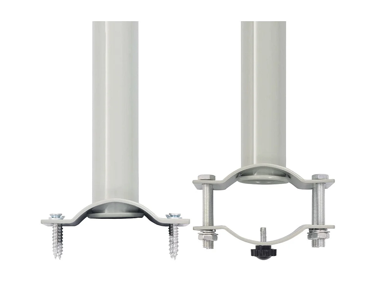 Auvent latéral rétractable de patio 100 x 300 cm Blanc cassé