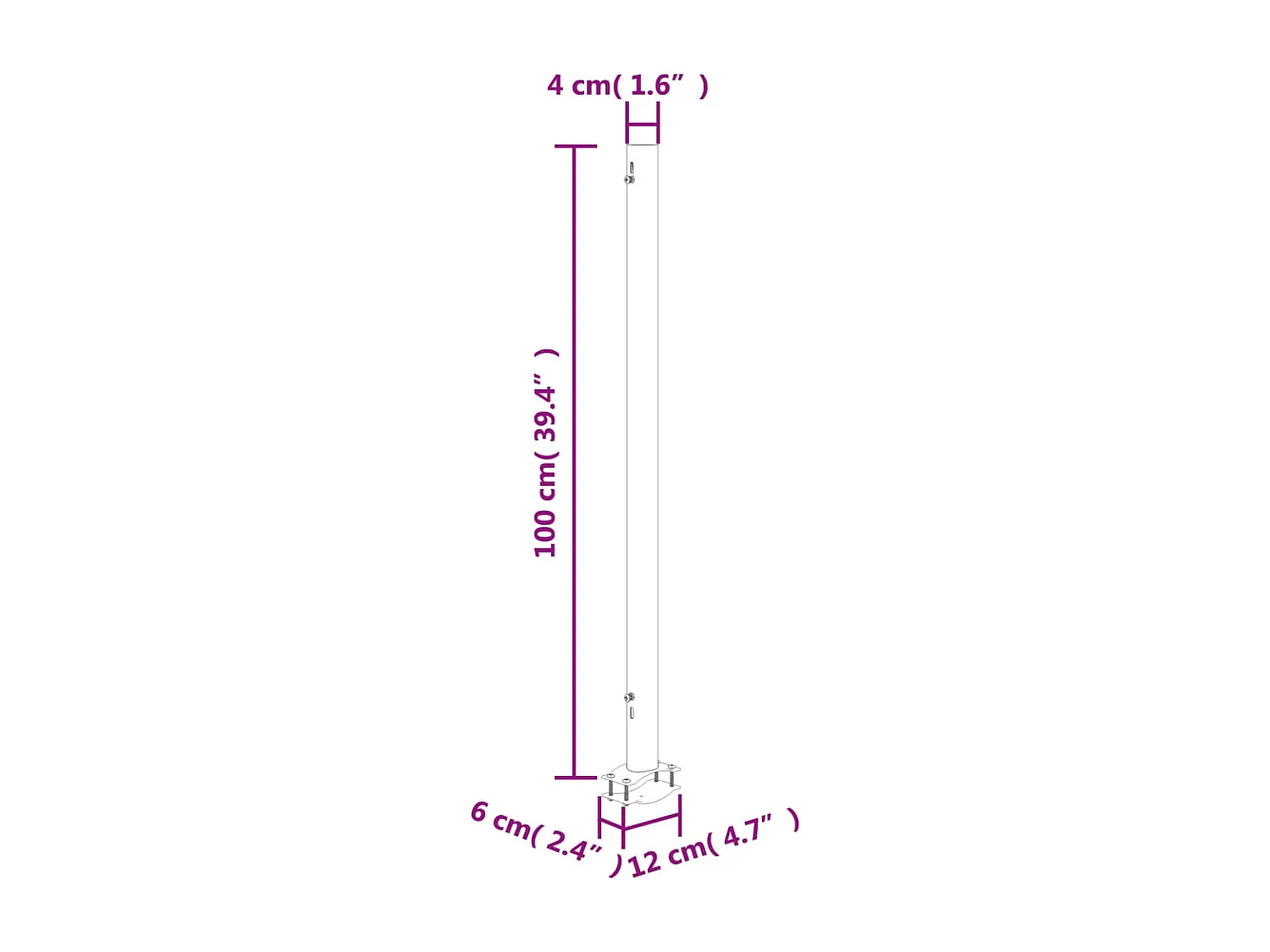 Tenda da sole laterale retrattile per patio 160 x 300 cm, colore bianco sporco