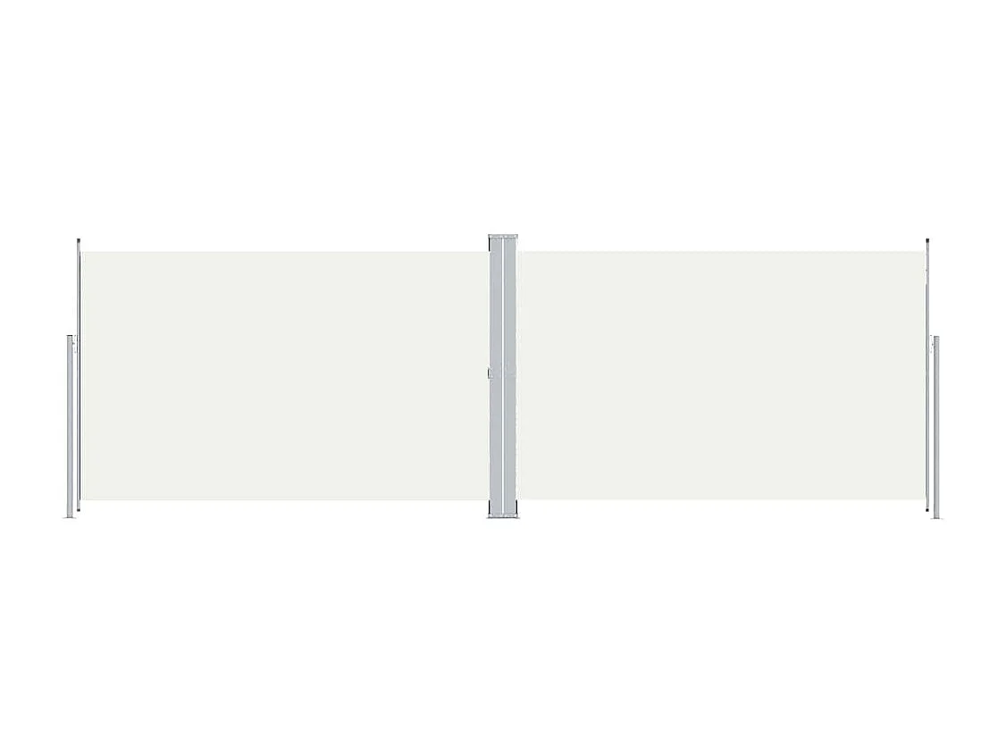 Ausziehbare Seitenmarkise Creme 220x600 cm