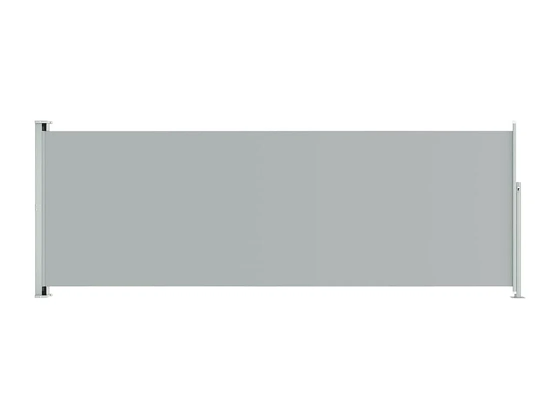 Auvent latéral rétractable de patio 220x600 cm Gris