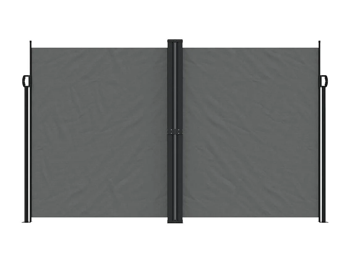 Auvent latéral rétractable anthracite 200x1000 cm