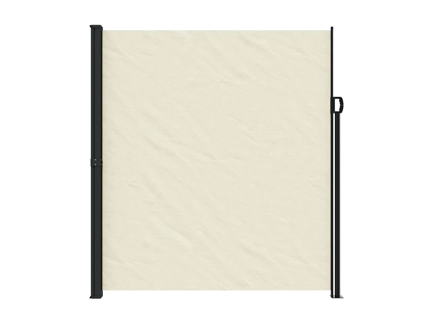 Auvent latéral rétractable crème 220x600 cm