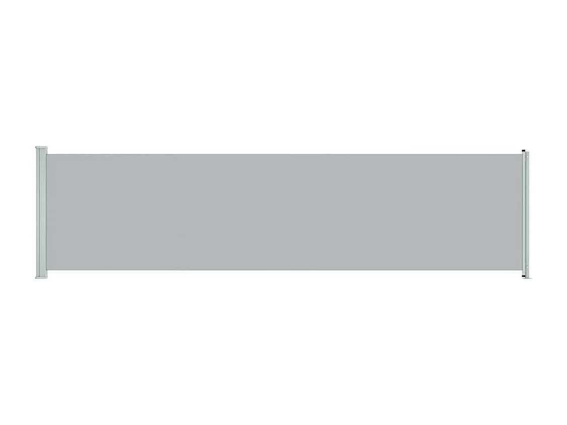 Auvent latéral rétractable de patio 600x160 cm Gris