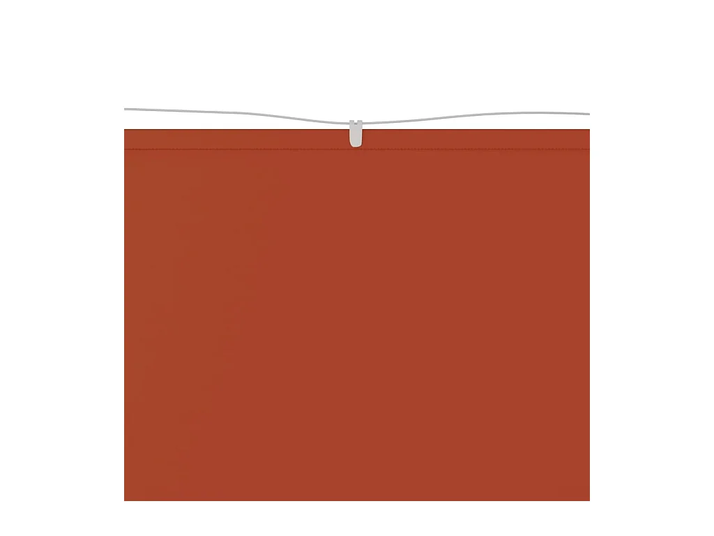 Auvent vertical Terre cuite 100x800 cm Tissu oxford