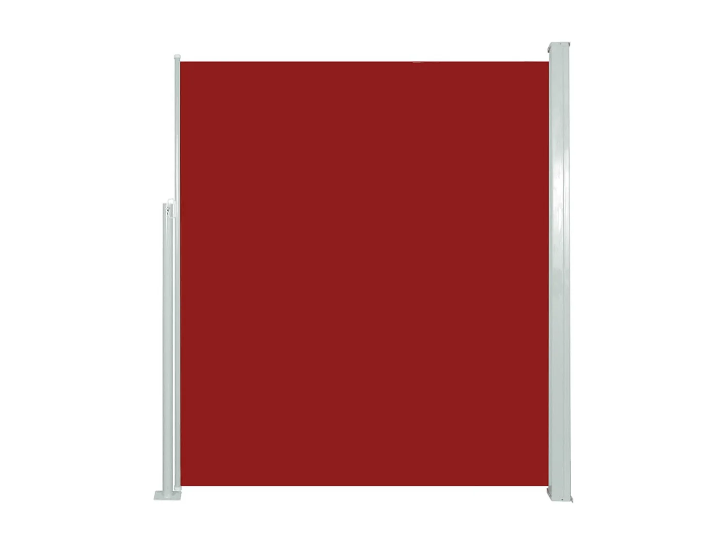 Toldo lateral retrátil para pátio 160x500 cm vermelho