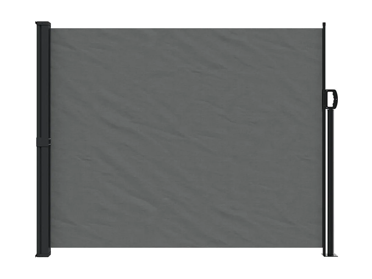 Toldo lateral retráctil antracita 160x600 cm