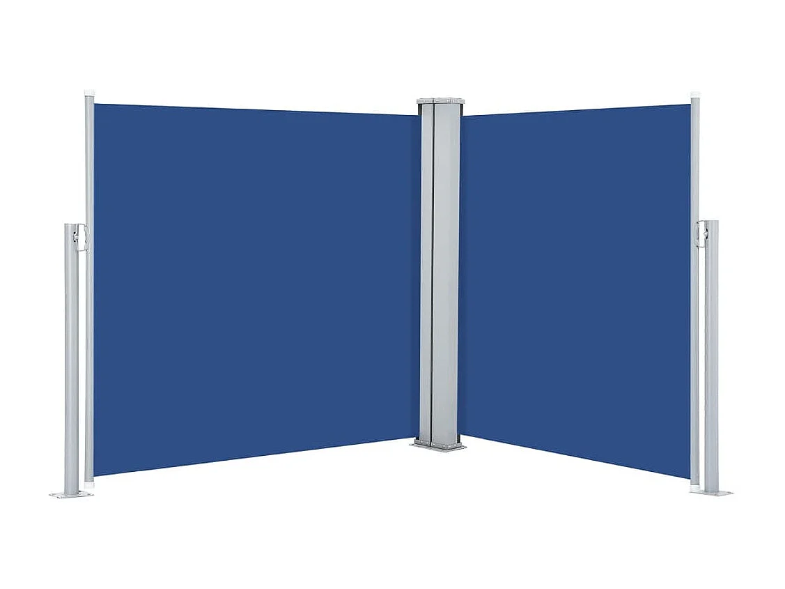 Toldo lateral retrátil azul 100 x 600 cm