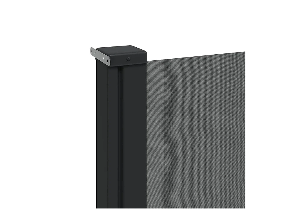 Antraciet uitschuifbare zijluifel 180x300 cm