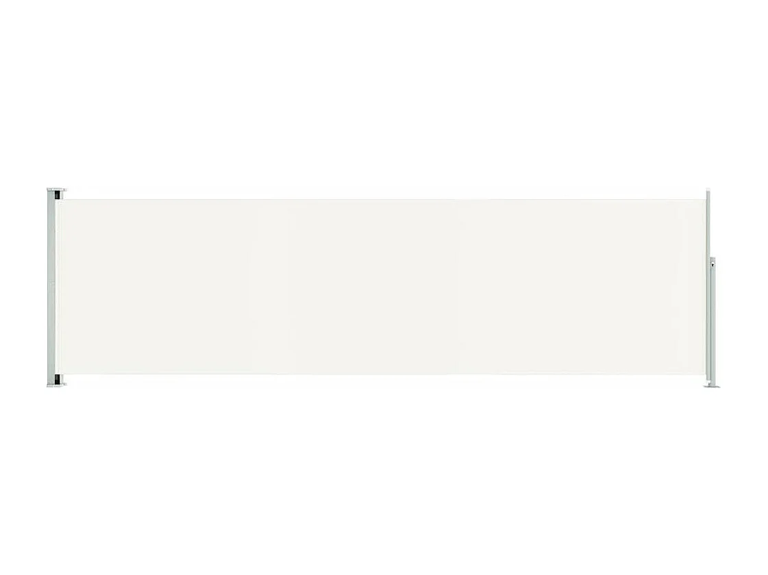 Toldo lateral retrátil para pátio 180x600 cm Creme