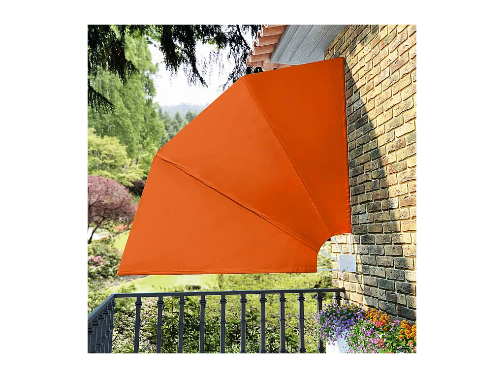Tenda laterale per balcone pieghevole Terracotta 210 x 210 cm
