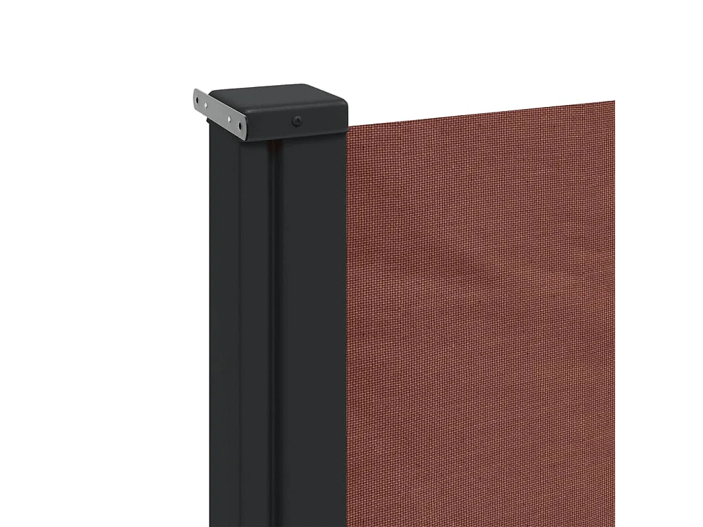 Auvent latéral rétractable marron 220x600 cm
