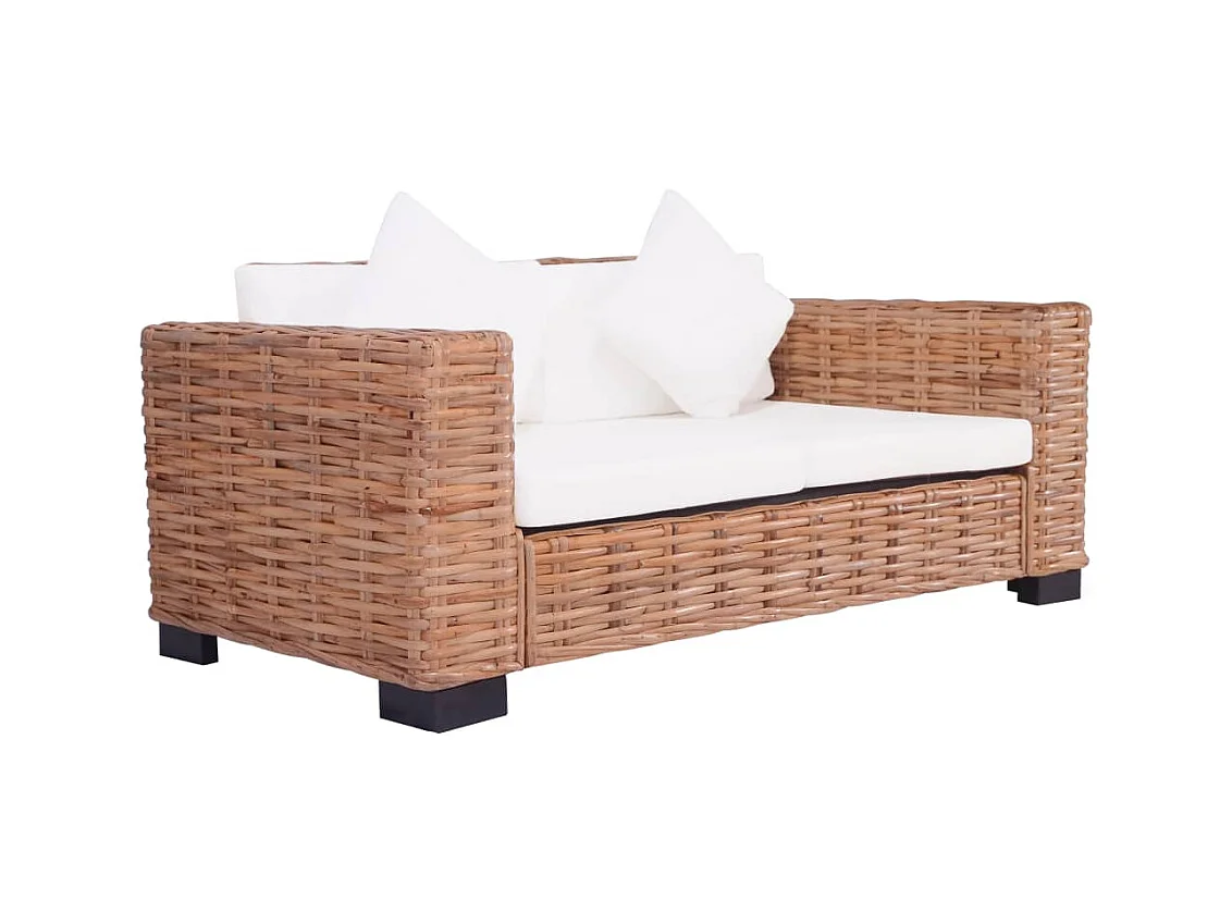 2-zits tuinbank Naturel rotan