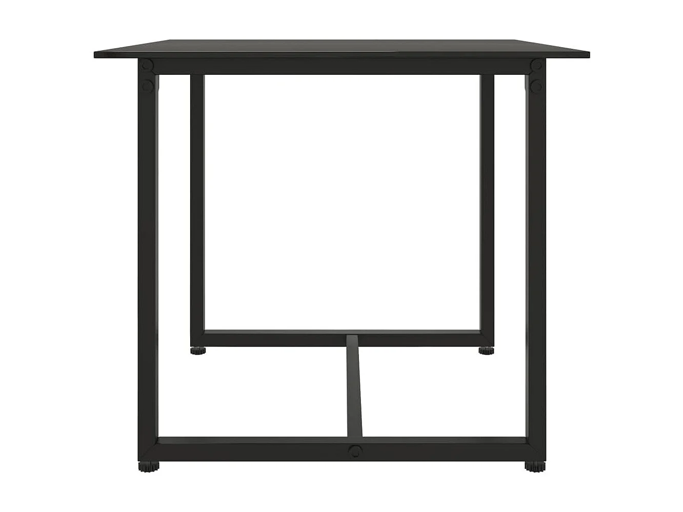 3 muebles de jardín con cojines de mimbre de resina negra.