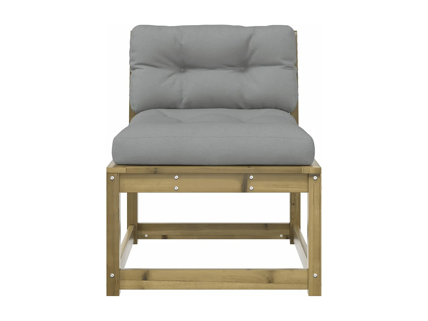 Gartensofa mit Kissen aus imprägniertem Kiefernholz