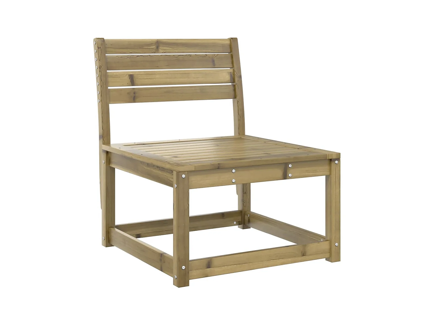 Divano da giardino in legno di pino impregnato