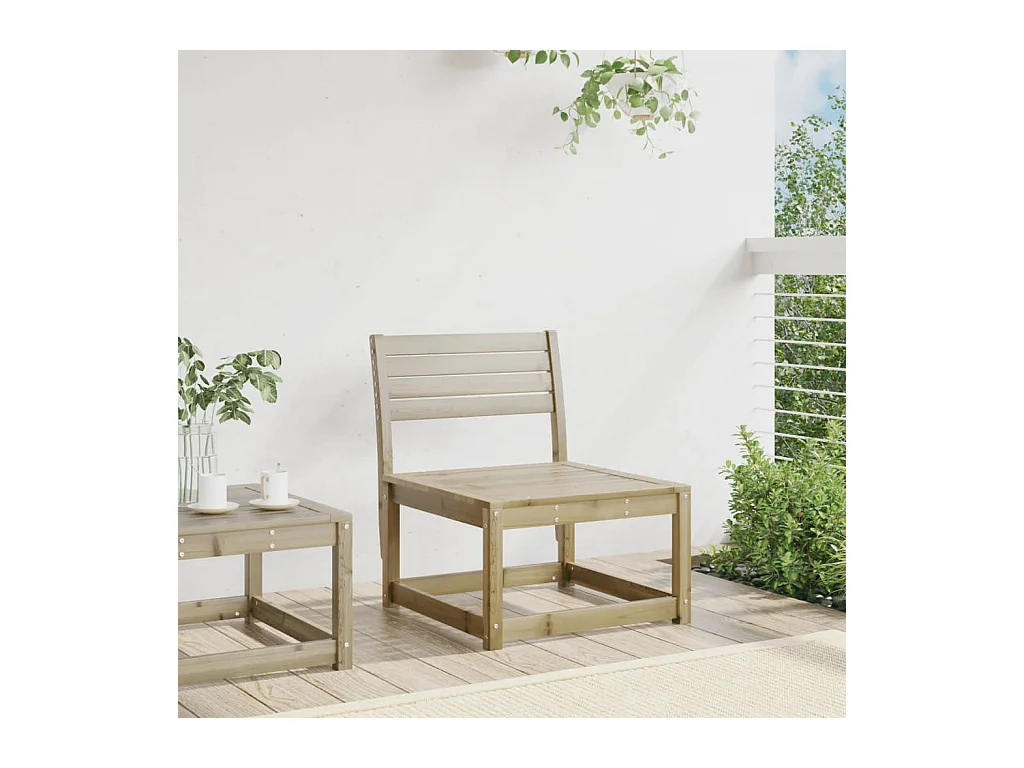 Divano da giardino in legno di pino impregnato