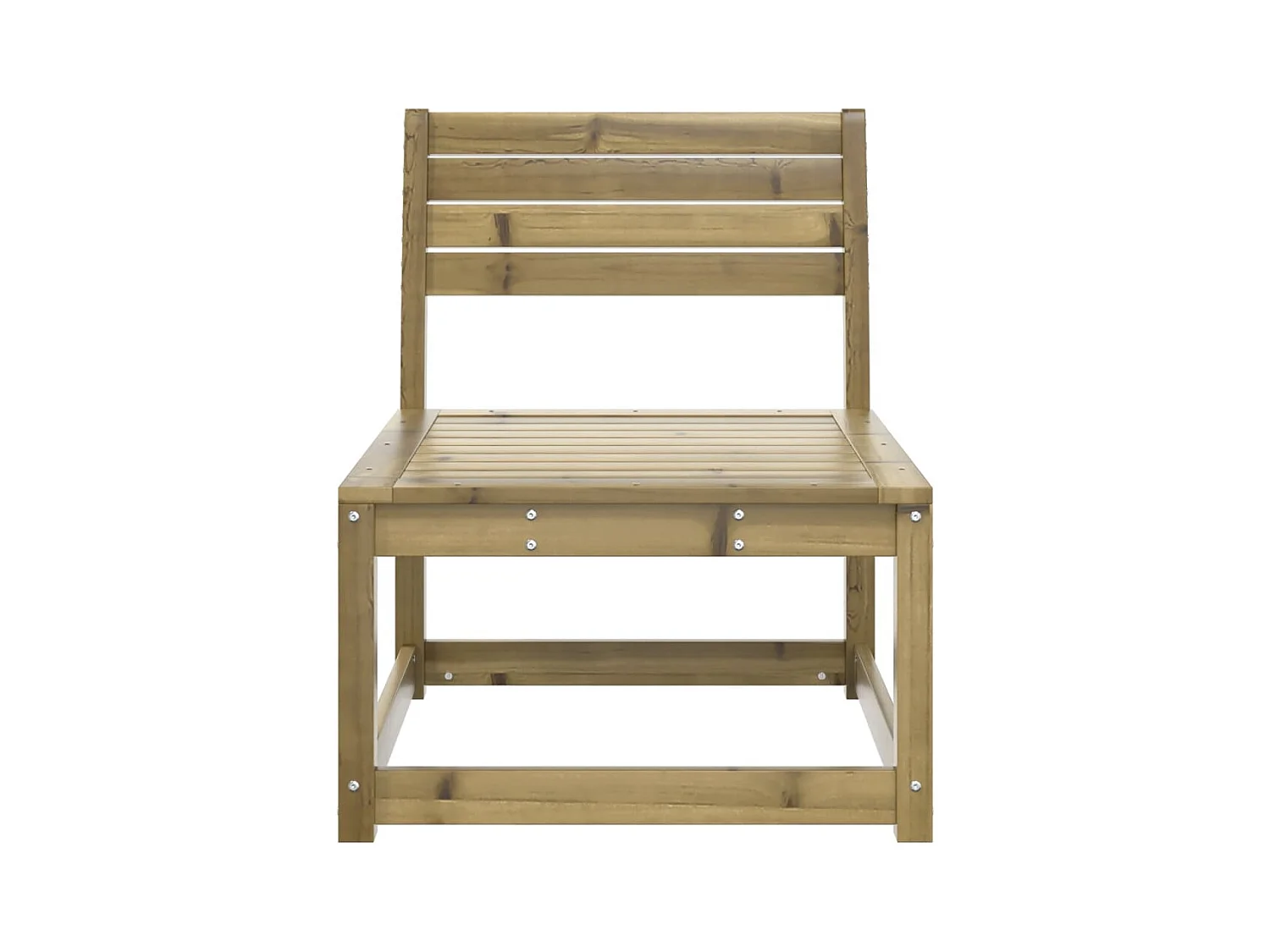 Divano da giardino in legno di pino impregnato