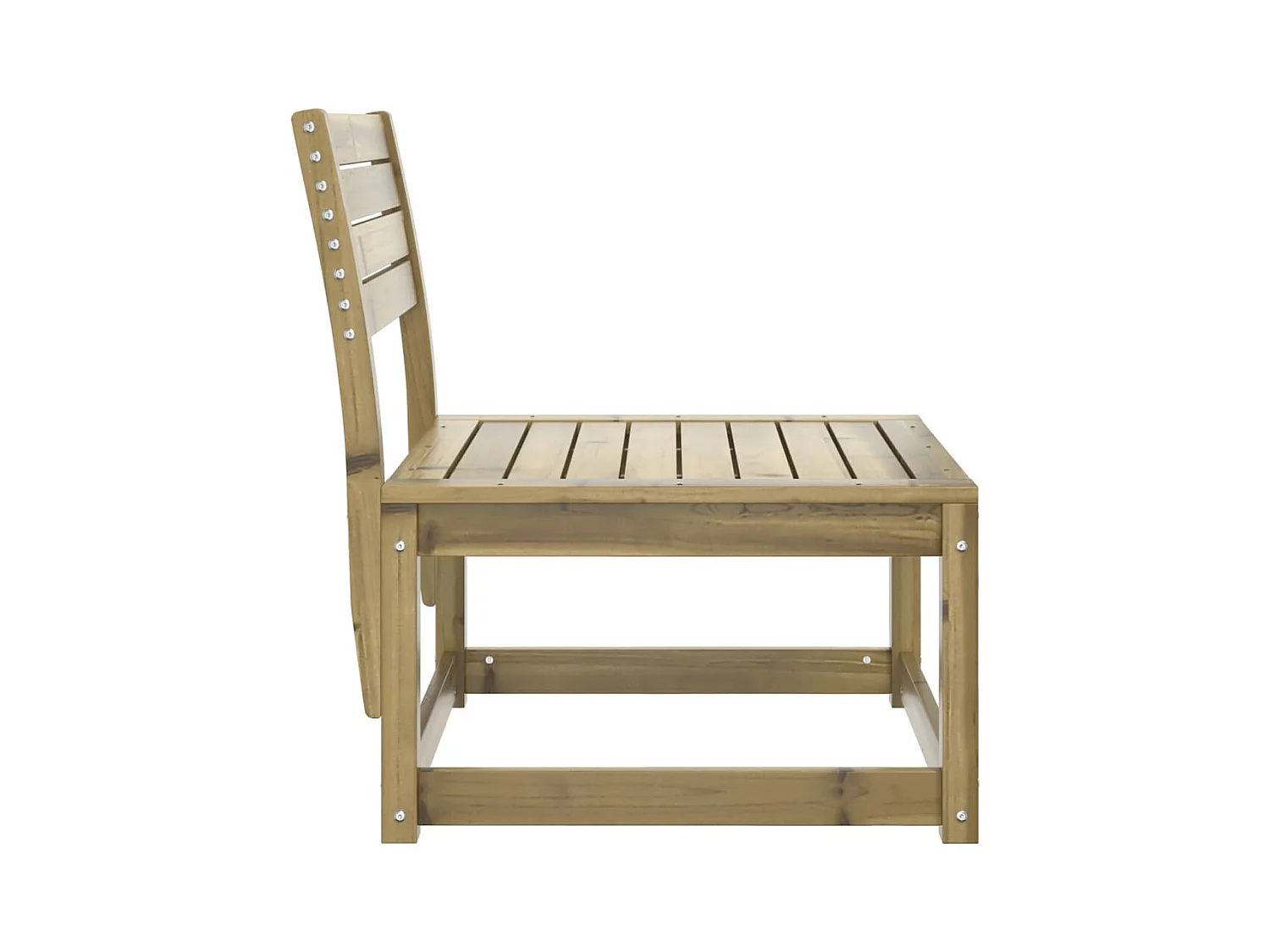 Divano da giardino in legno di pino impregnato
