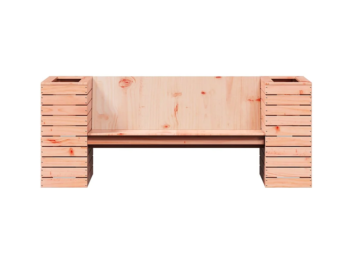 Bank met plantenbakken 167,5x60x65 cm massief Douglas sparrenhout