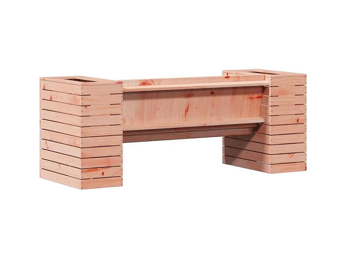 Bank met plantenbakken 167,5x60x65 cm massief Douglas sparrenhout