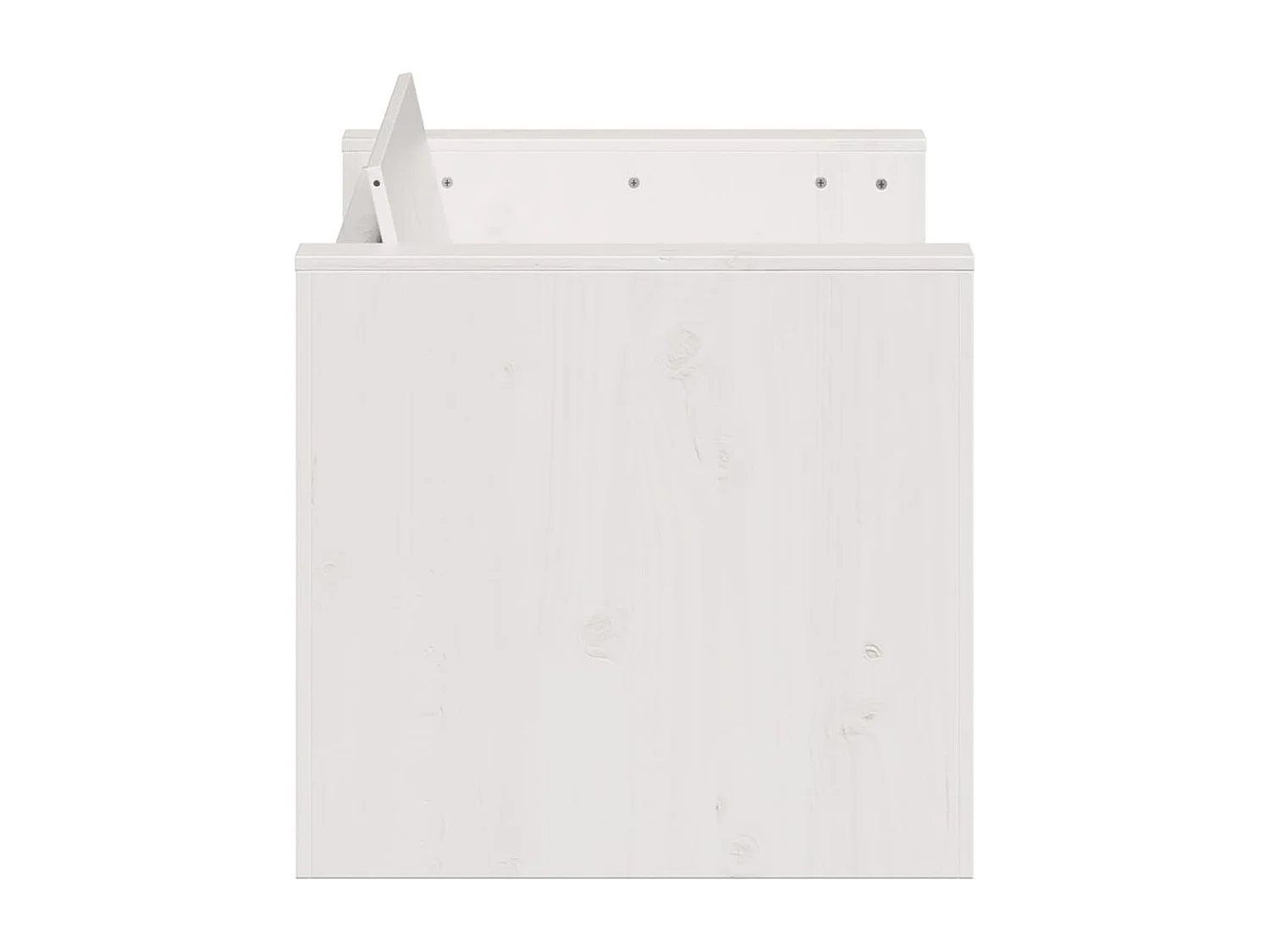 Canapé de jardin 2 places blanc 134x60x62 cm bois de pin massif