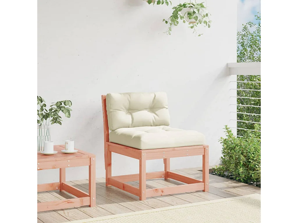 Canapé de jardin avec coussins bois massif douglas