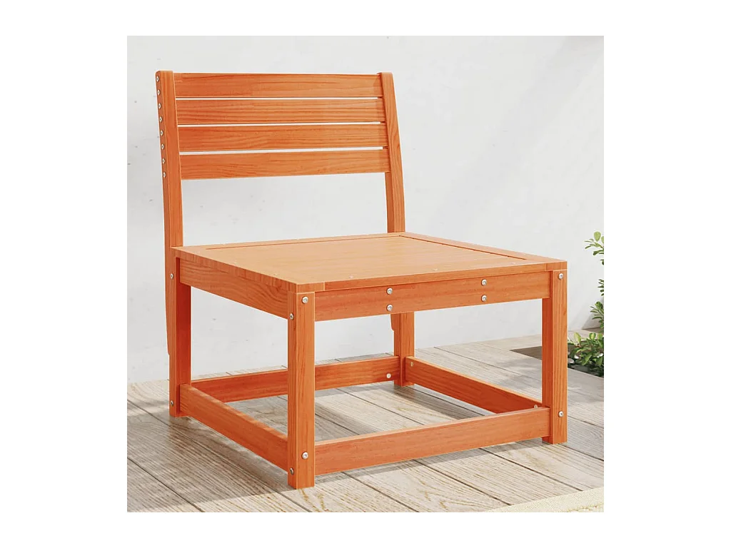 Braunes Wax-Gartensofa aus massivem Kiefernholz