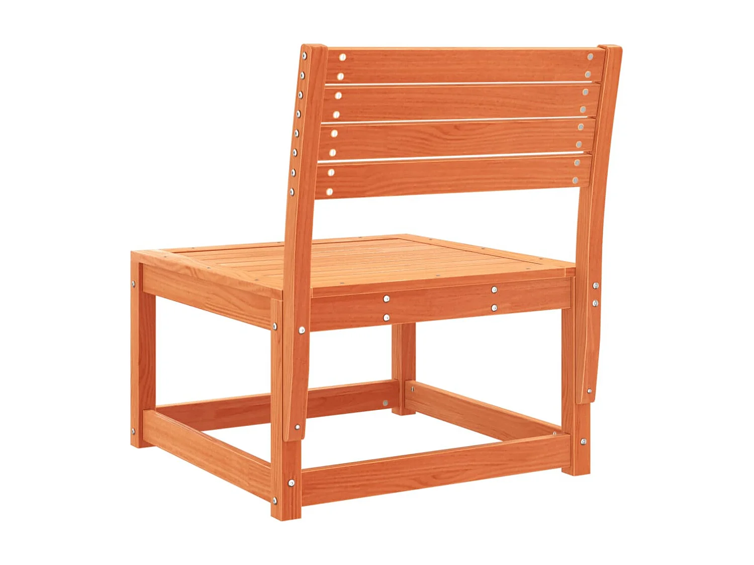 Canapé de jardin cire marron bois de pin massif