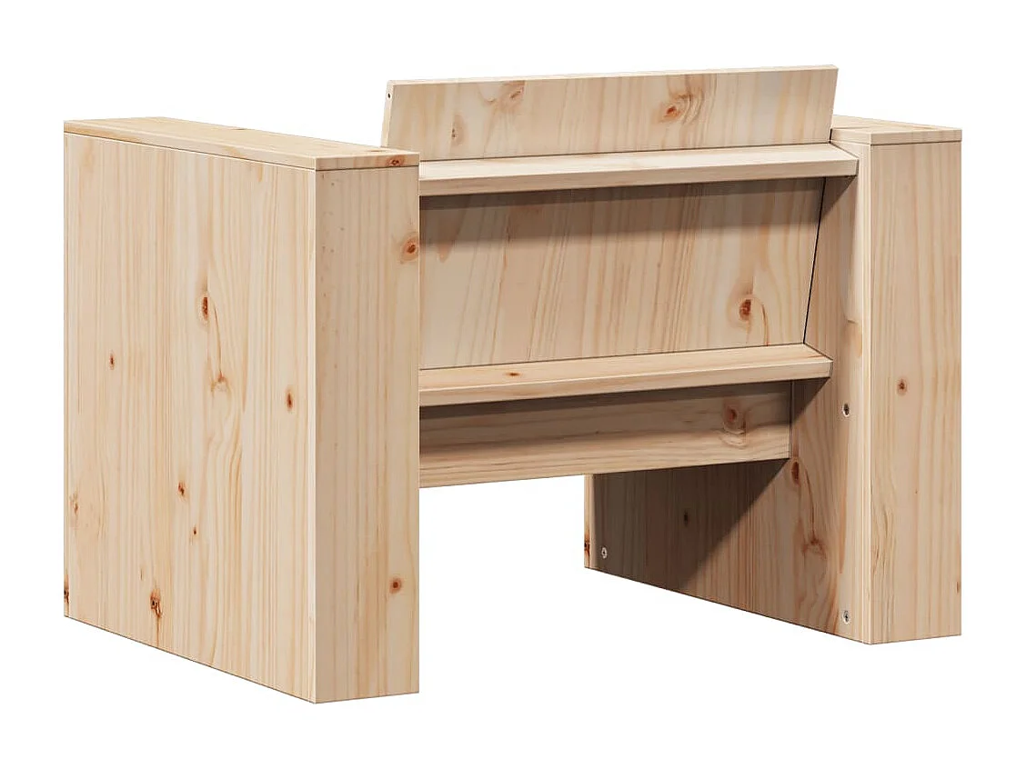 Canapé de jardin 79x60x62 cm bois de pin massif