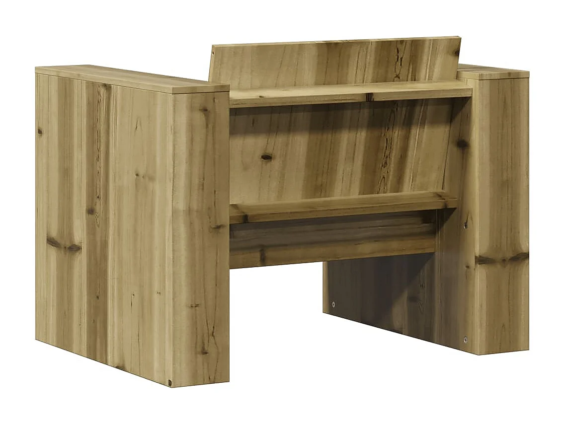 Canapé de jardin 79x60x62 cm bois de pin imprégné