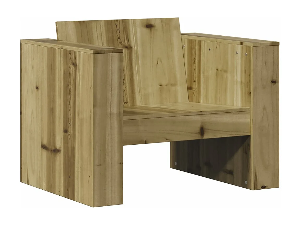 Canapé de jardin 79x60x62 cm bois de pin imprégné