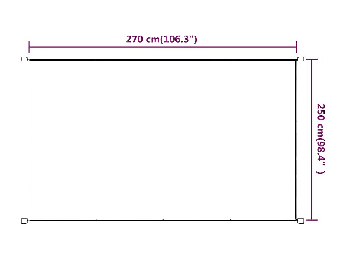 Tenda verticale Terracotta 250x270 cm tessuto Oxford