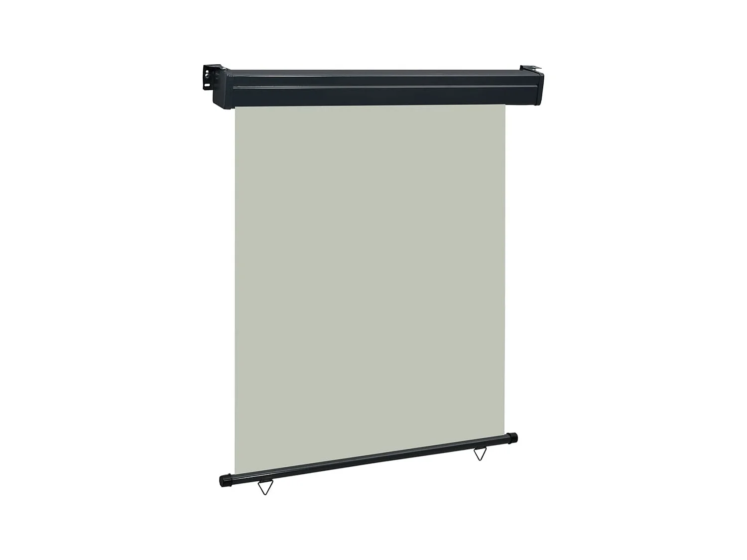 Auvent latéral de balcon 140x250 cm Gris