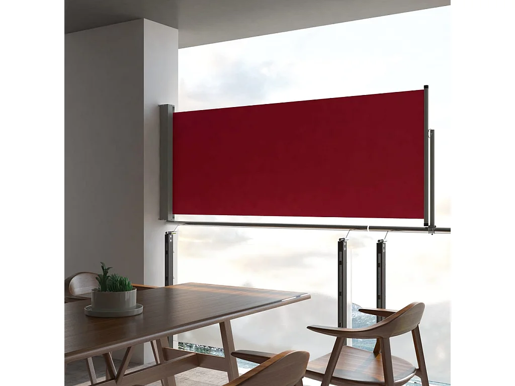 Tenda da sole laterale retrattile 100x300 cm Rossa