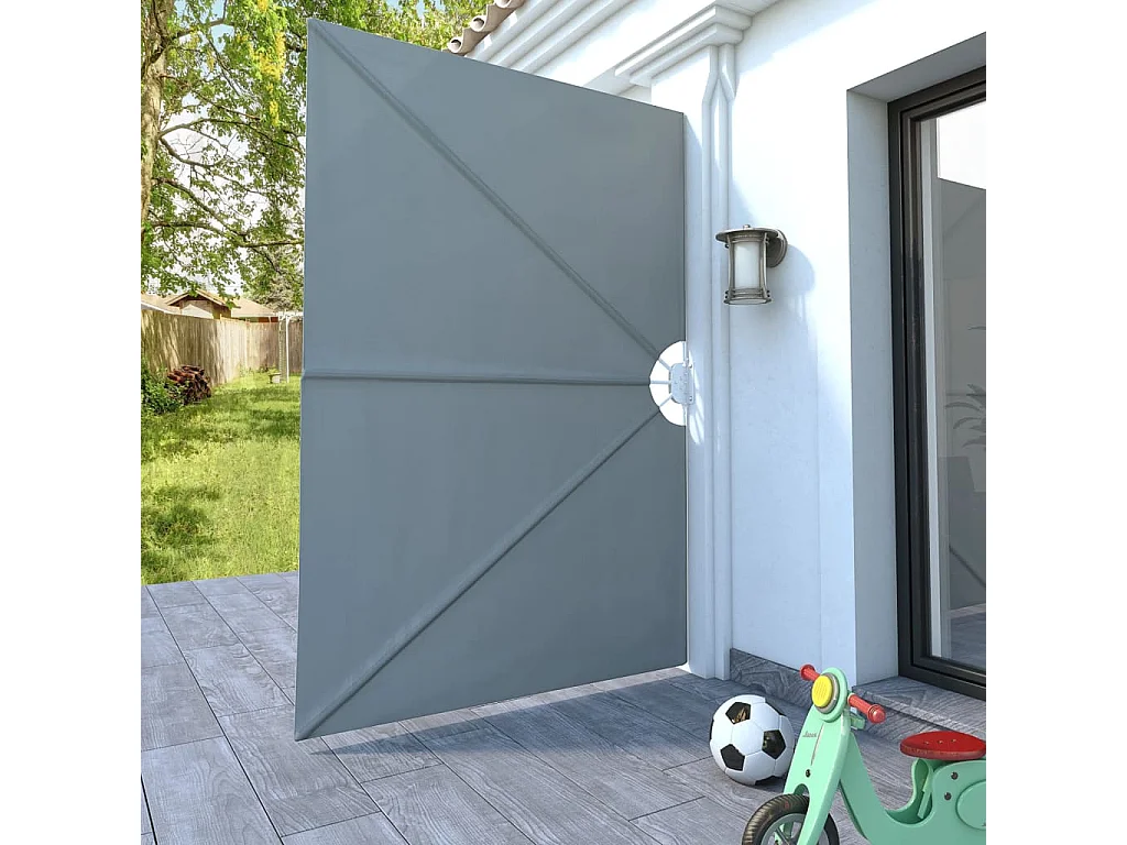 Tenda da sole laterale pieghevole Grigia 240 x 160 cm
