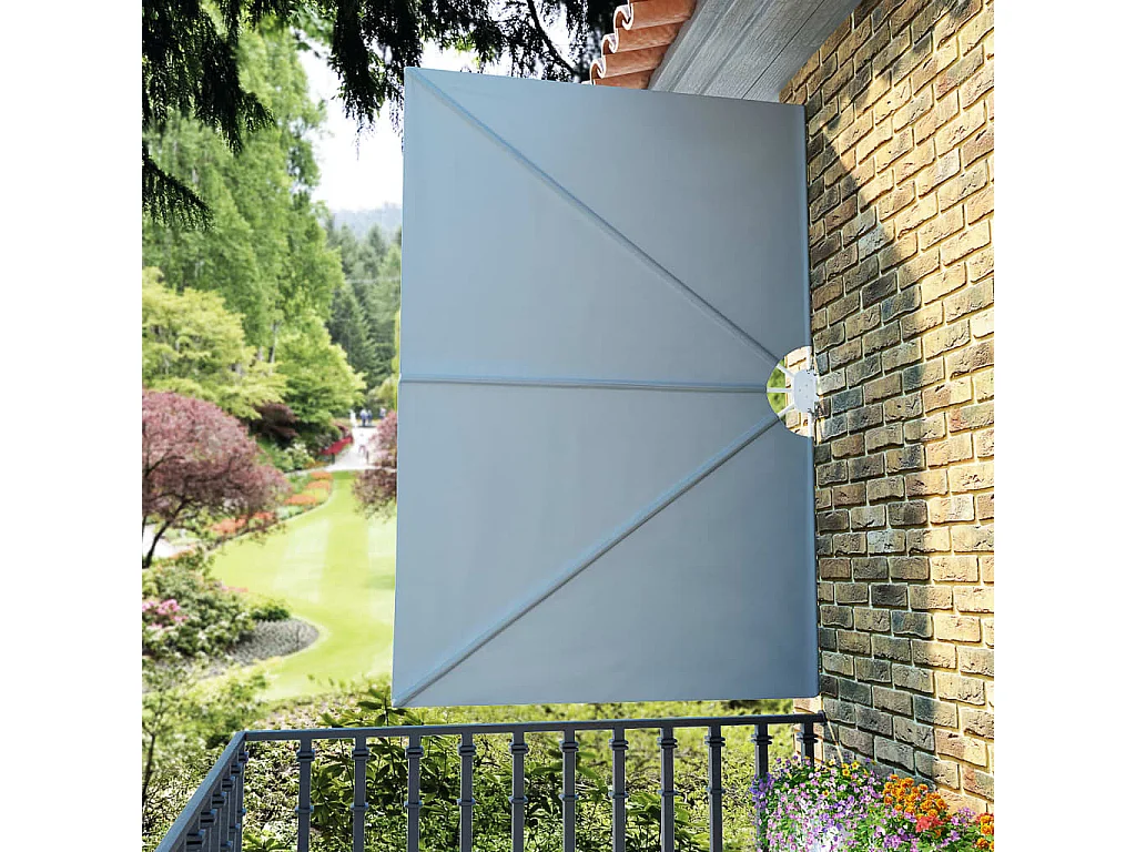 Tenda da sole laterale pieghevole Grigia 240 x 160 cm