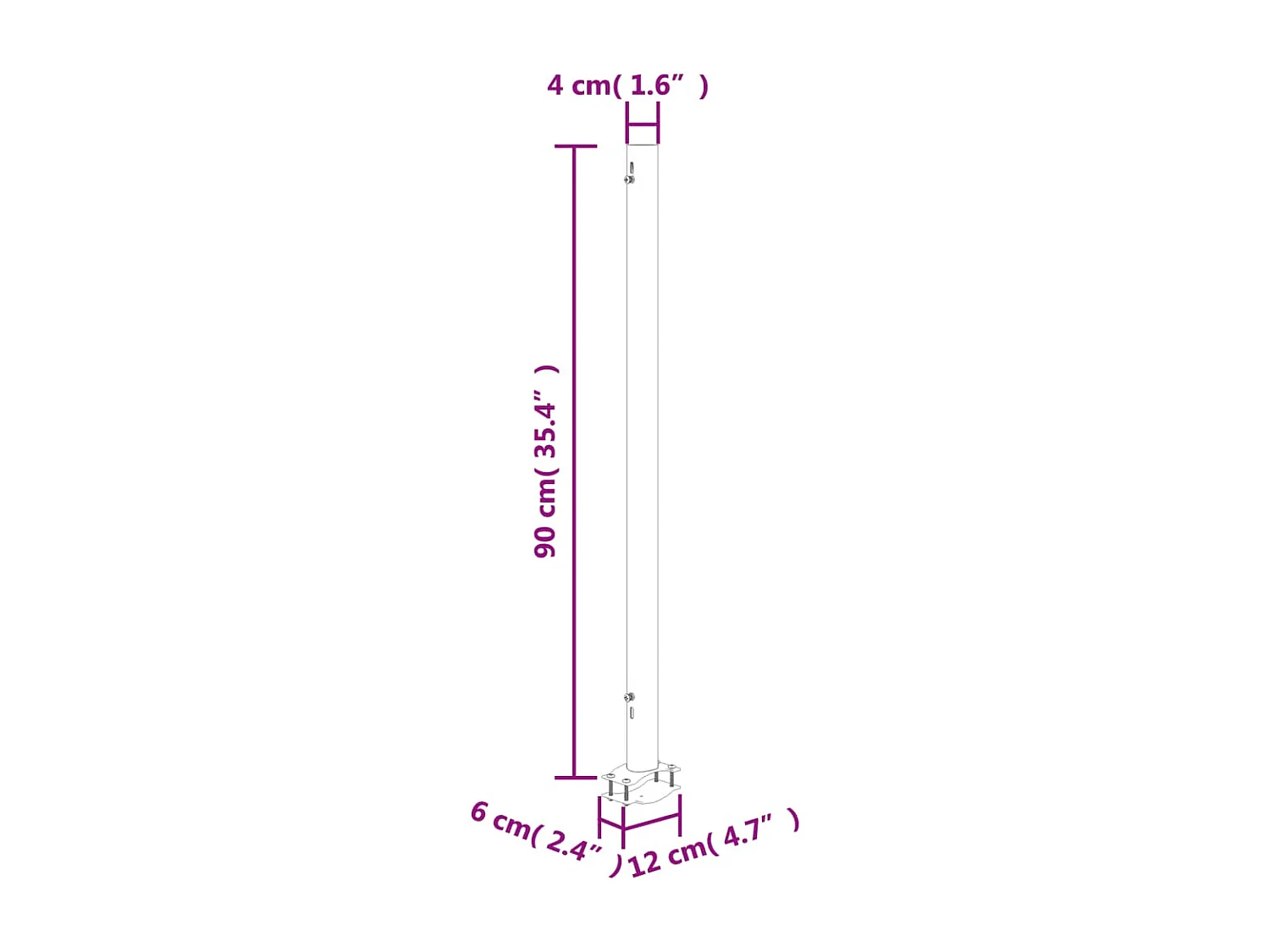 Auvent latéral rétractable de patio 140 x 300 cm Noir