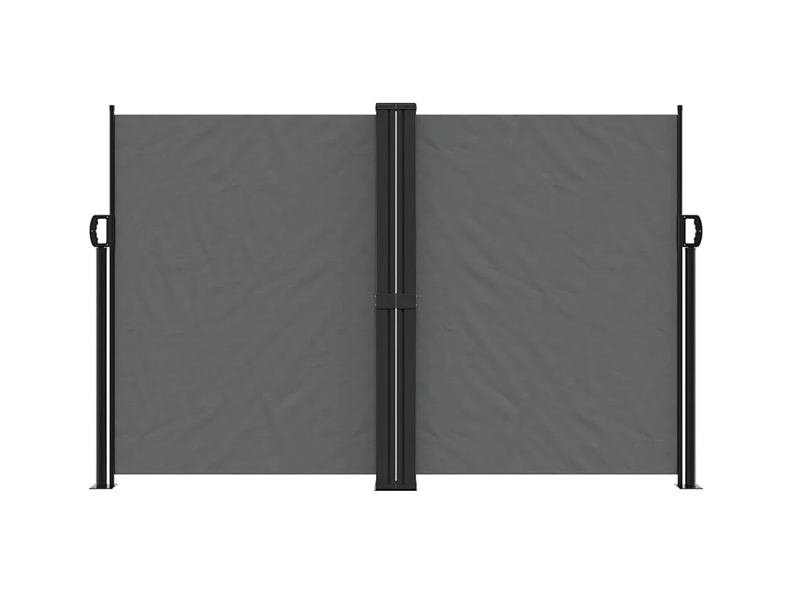 Antraciet uitschuifbare zijluifel 160x600 cm