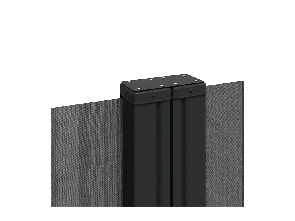 Antraciet uitschuifbare zijluifel 160x600 cm