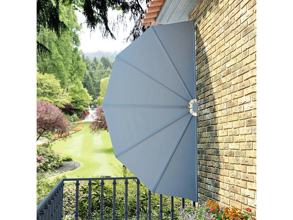Tenda da sole laterale pieghevole Grigia 160 cm