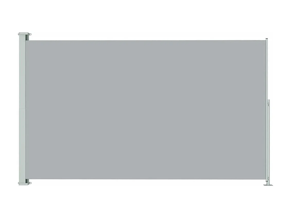 Toldo lateral retrátil para pátio 180x300 cm cinza