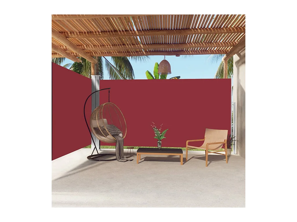 Tendalino laterale retrattile Rosso 200x600 cm