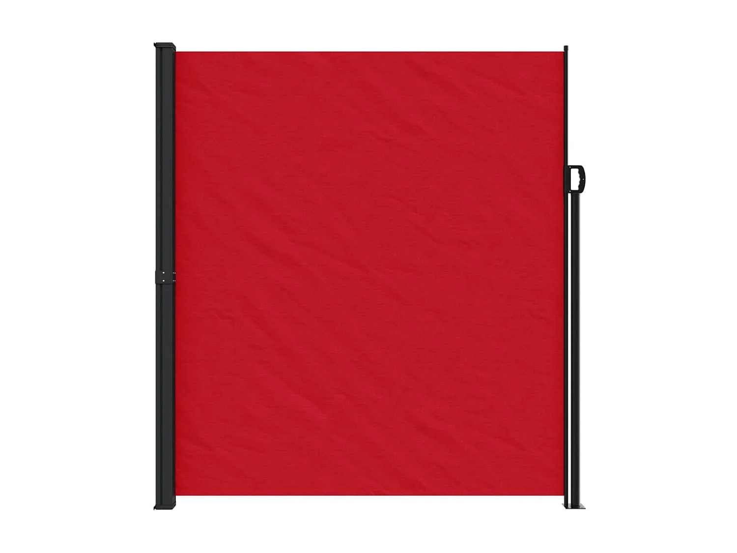 Rote einziehbare Seitenmarkise 220x600 cm