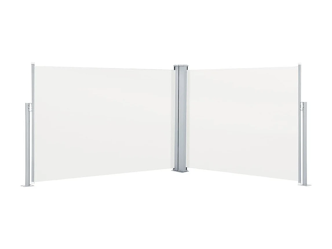 Toldo lateral retrátil creme 100 x 1000 cm