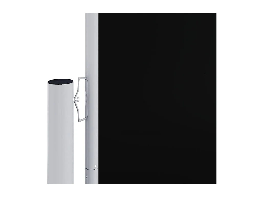 Ausziehbare Seitenmarkise Schwarz 220x600 cm