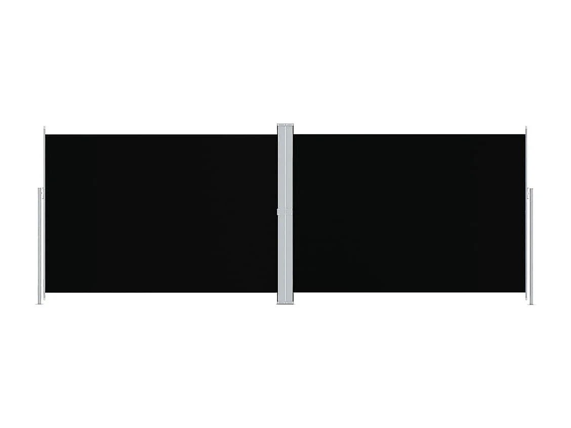 Uitschuifbare zijluifel Zwart 220x600 cm