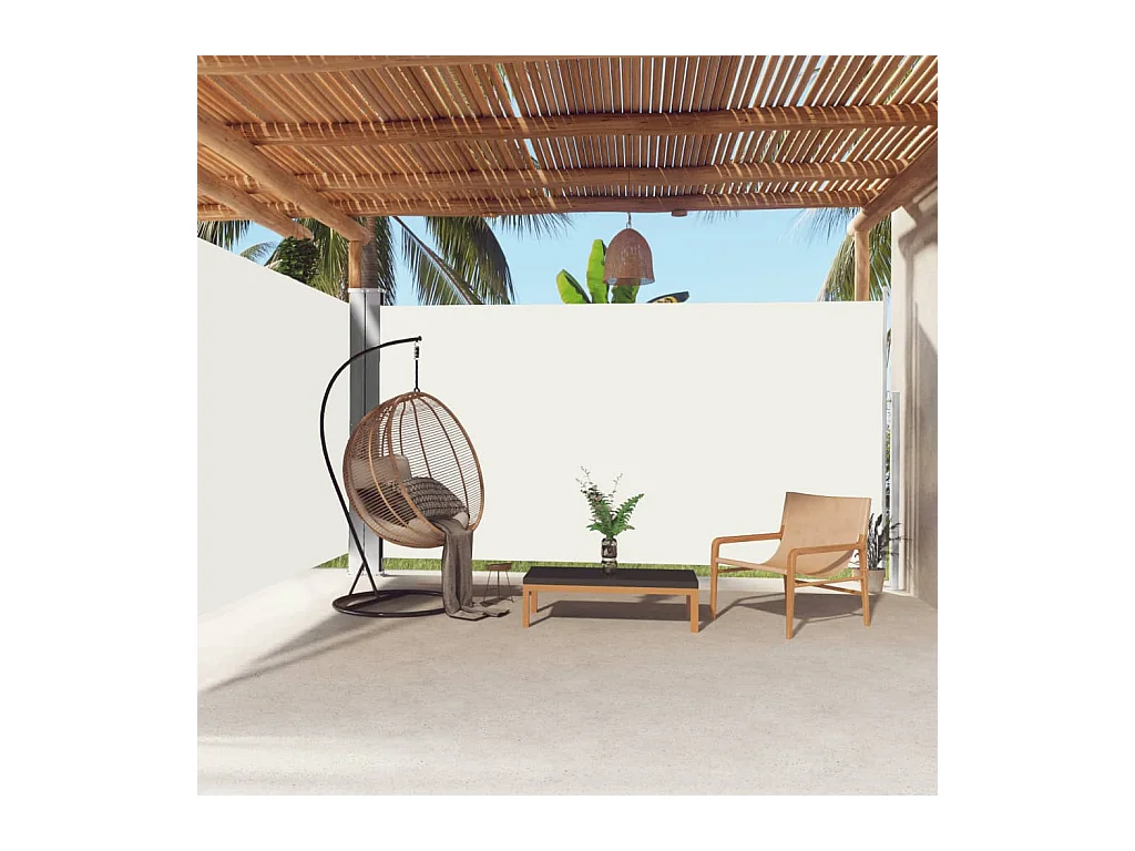Auvent latéral rétractable Crème 200x600 cm