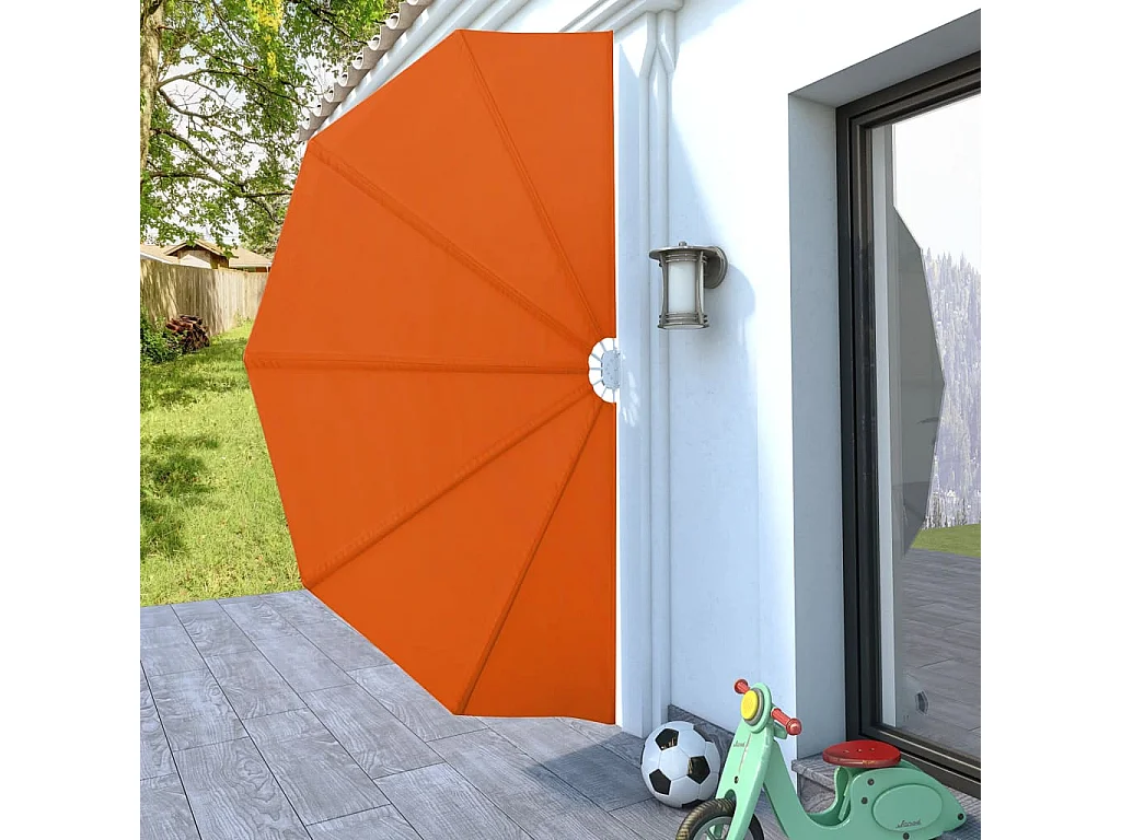 Tenda laterale pieghevole in terracotta 160 cm
