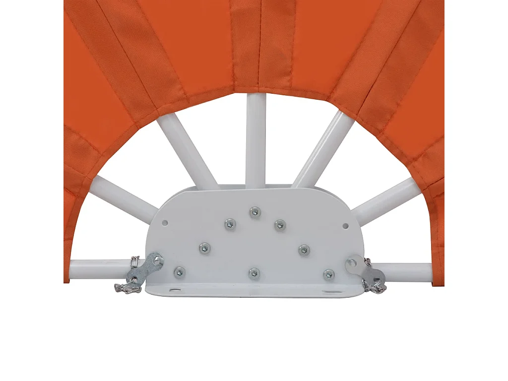 Tenda laterale pieghevole in terracotta 160 cm