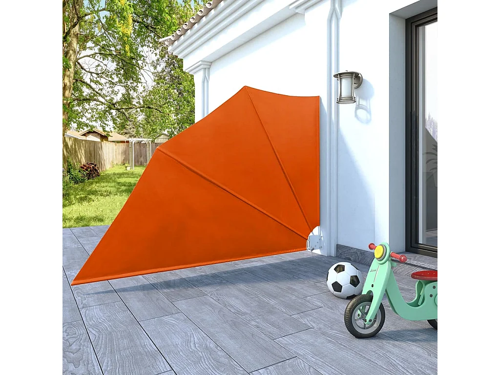 Toldo lateral plegable para balcón Terracota 160x240 cm